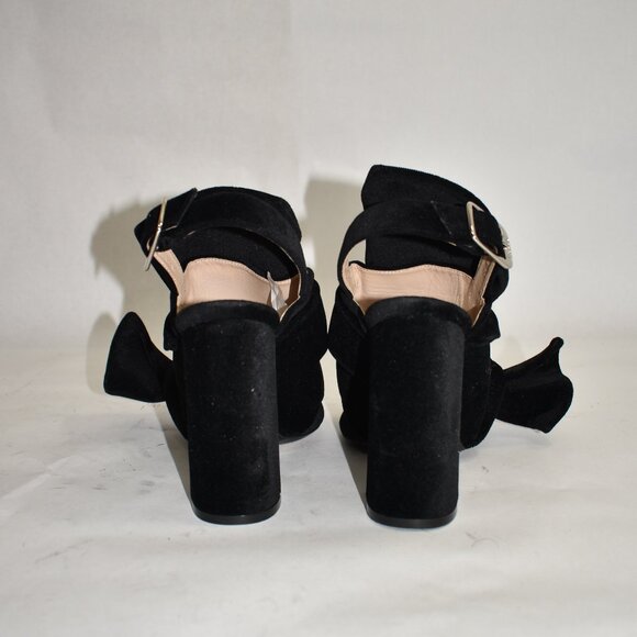 $660 Nº21 Stars Embellished Knotted Black Velvet Heel Sandal 36 (TPO2) V - Picture 4 of 7